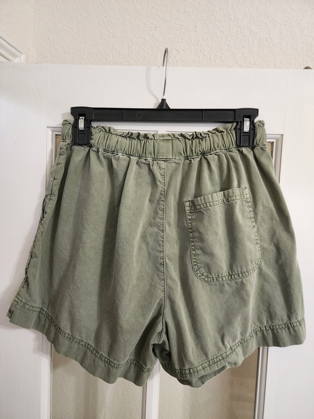 Aerie Olive Green Woven Pull On Utility Shorts Cotton Size S - Picture 3 of 11